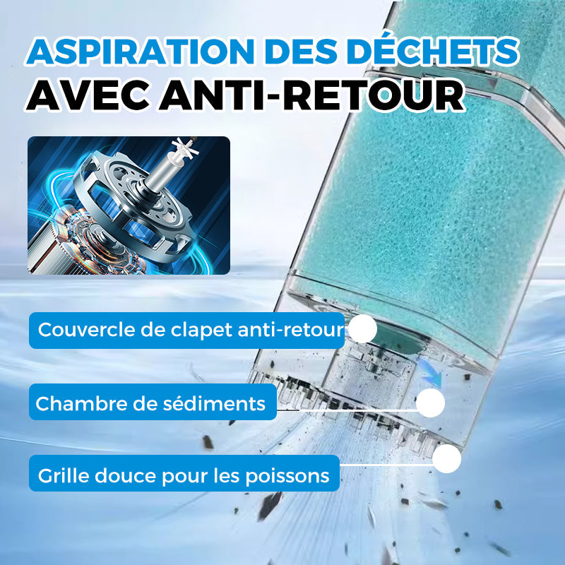 🐠 60% DE RÉDUCTION ! 💦 Filtre Aquarium Automatique - Élimine les Déchets et Mantient l'Eau Claire, Silencieux et Économique 🌊📦