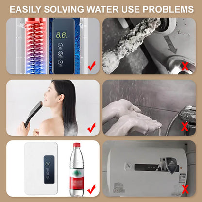 🔥50% DE RÉDUCTION ! ✨ Chauffe-eau Instantané sans Réservoir - Design Compact avec Contrôle de Température Numérique pour Économie d'Énergie ⚡🚿