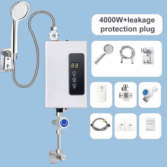 🔥50% DE RÉDUCTION ! ✨ Chauffe-eau Instantané sans Réservoir - Design Compact avec Contrôle de Température Numérique pour Économie d'Énergie ⚡🚿