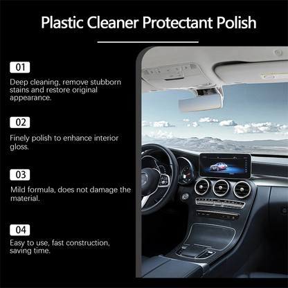 📢🚗Nettoyant multifonction avec polissage protecteur pour intérieur de voiture✨