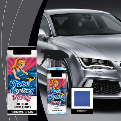 ✨Spray de polissage efficace pour voiture avec chiffon🚗
