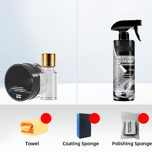 Kit de Polissage Chromé & Détachant de Rouille pour Voiture