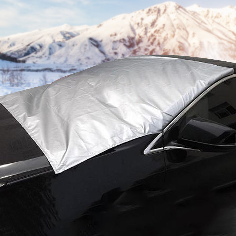 🚗 ACHETEZ 2 OFFREZ 1! ✨ Couverture Magnétique Contre la Neige pour Pare-brise - Isolation Thermique 4 Couches avec Installation Rapide pour Protection Antigel ❄️🔗