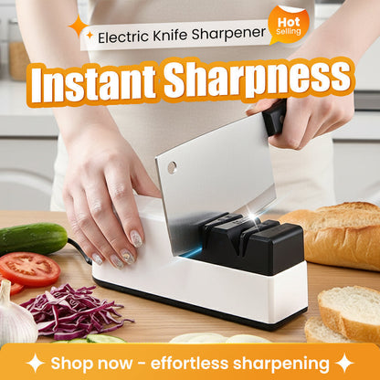 ✨ 60% de réduction – Aiguiseur de Couteaux Électrique avec Technologie USB & Moteur Intelligent ! 🔪 Restaurez le Tranchant en Quelques Secondes